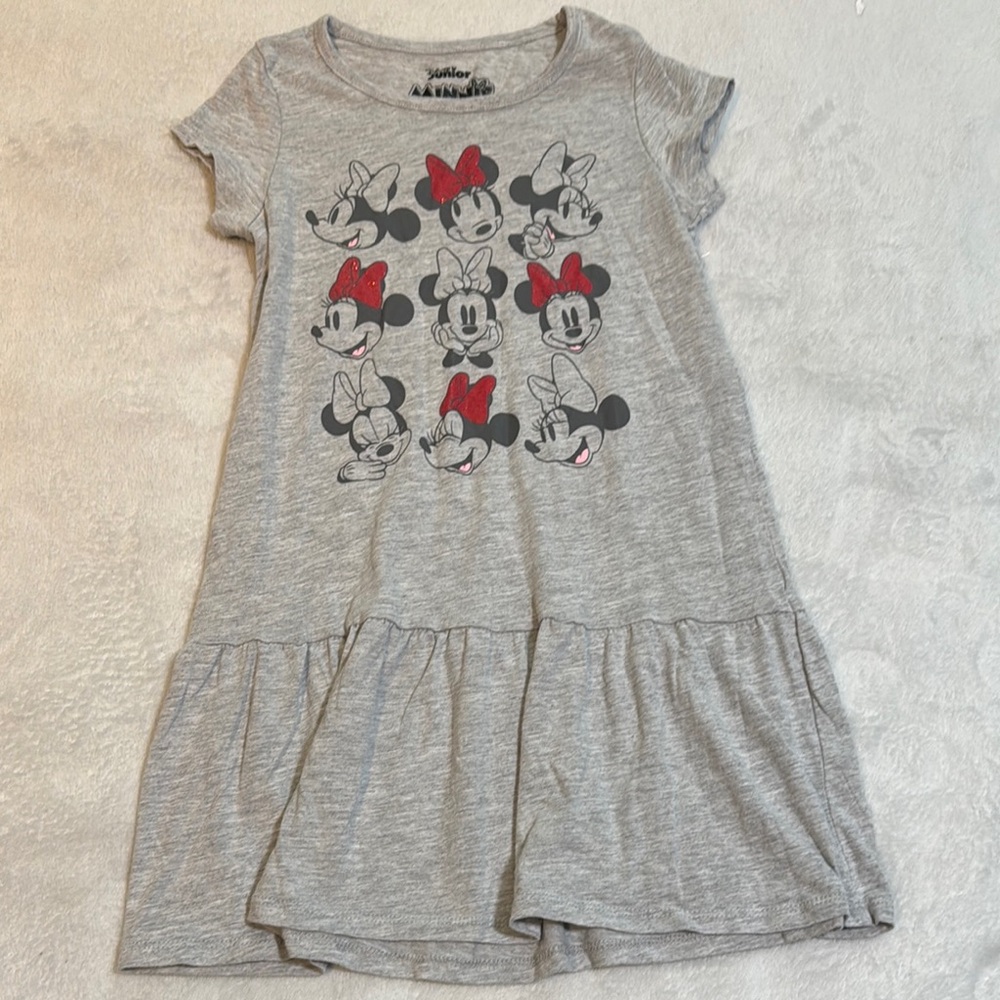Disney Kids Gray Dress with Red Accents